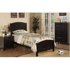  Wooden Twin Bed and Wooden Night Stand with 2 Drawers in 