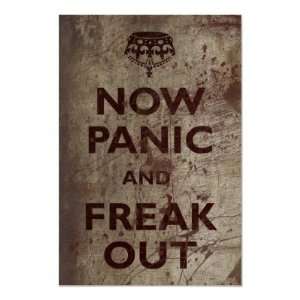  Vintage Now Panic Freak Out Poster