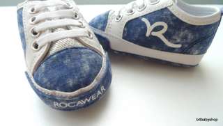 Baby boy girl denim RocaWear sneakers shoes NWOT(0 12M)  