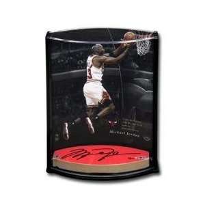 Exclusive By Upper Deck Michael Jordan Autographed Bulls 3x6 Game Used 