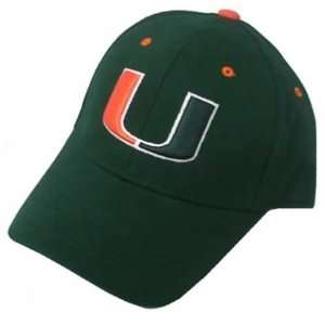 Miami Hurricanes Green Youth 1Fit Hat 