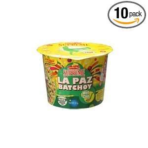 Lucky Me Cup Noodles (Lapaz Batchoy) (Pack of 10)  Grocery 