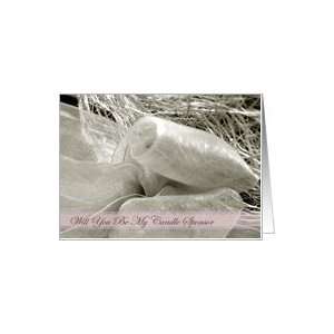  Will You Be My Candle Sponsor Ribbon from Groom Card 