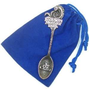 Vintage Pewter Busch Gardens Souvenir Spoon in Gift Bag   The Lockness 