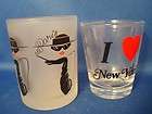 Paris Ladies & I Love New York 2 Lot Shot Glass Glasses