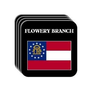  US State Flag   FLOWERY BRANCH, Georgia (GA) Set of 4 Mini 