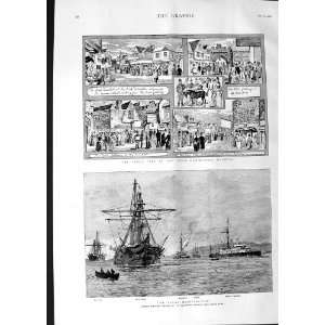  1888 Ships Fitzroy Serpent Fitzroy Olympia Exhibition 