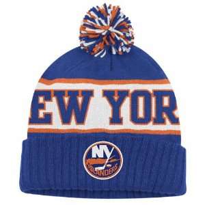  New York Islanders Wraparound Cuffed Pom Knit Hat Sports 