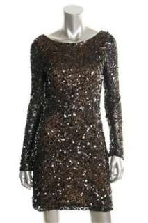 Aidan Mattox NEW Black Cocktail Dress Embellished Sale 2  