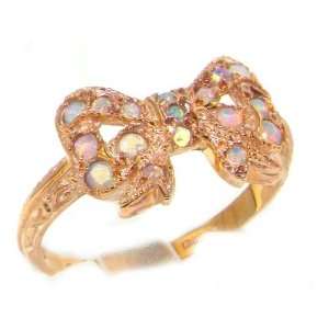   Opal Vintage Style Bow Ring   Size 5   Finger Sizes 5 to 12 Available