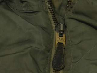   Vintage N 3B Parka Military Flight Air Force Stenciled Jacket Size L