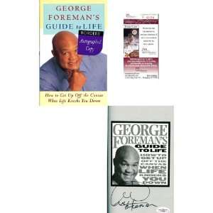  George Foreman Autographed/Hand Signed Guide To Life Book 