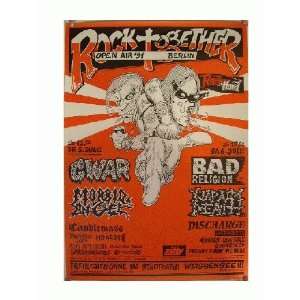  Bad Religion GWAR Morbid Angel Poster German Concert 