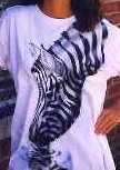 Airbrushed T shirt ZEBRA HEAD all sizes up to 6X  
