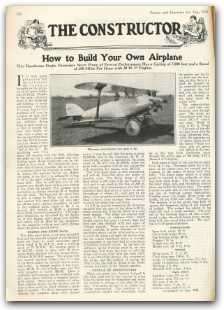 How To Build an Airplane  20 Historic Airplane Plans CD  