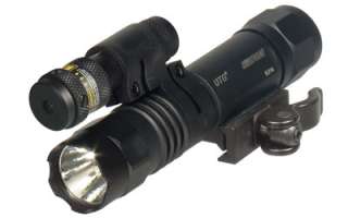 Leapers UTG P38 Accushot LED Weapon Flashlight w/ Adjustable Red Laser 