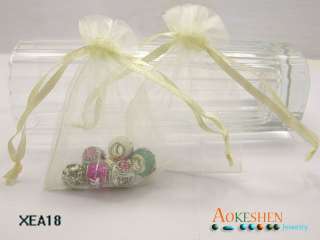 50pcs Sheer Mixed Organza wedding Jewelry packing favor gift bags 