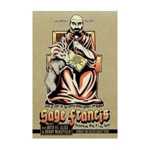  SAGE FRANCIS   Limited Edition Concert Poster   by Ivan 