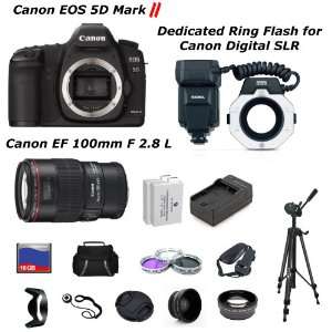   Ring Flash for Canon + 2 batteries + charger + Much More Camera
