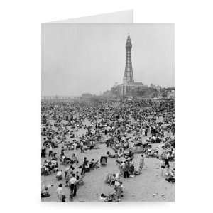  Bank holiday at Blackpool. . June 1960   Greeting Card 