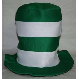  St. Patricks Day Top Hat   Green and White Stripes Toys 