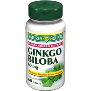  7652 Supplement Ginko Biloba 60mg Tablets 60 Per Bottle by 