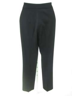 AKRIS Black Wool Stretch Slacks Pants Trousers Sz 6  