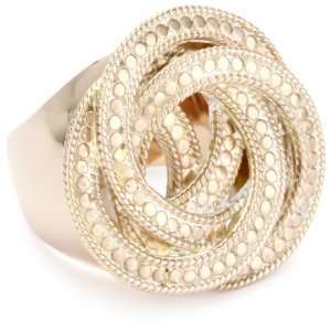 Anna Beck Designs Timor 18k Rose Gold Plated Rose Bud Ring, Size 6
