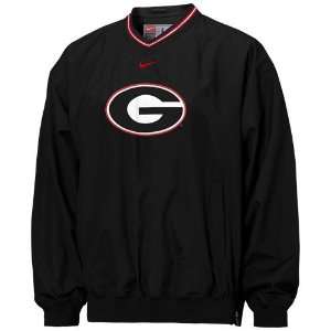  Nike Georgia Bulldogs Black Classic Logo Windshirt Sports 