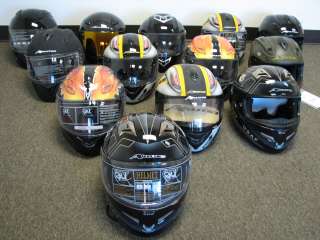Akuma R2 Onyx Black Motorcycle Helmet SMALL (55 56cm)  
