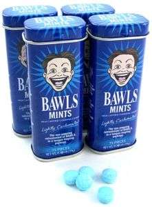 Bawls Beverage 75pc Mints High Caffeine Guarana Candy  