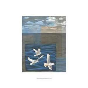   Gulls I   Artist Tara Friel  Poster Size 19 X 13