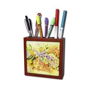  Florene Decorative   Floral Nostalgia   Tile Pen Holders 5 