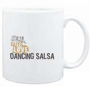   Mug White  Real guys love dancing Salsa  Sports