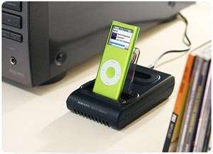 Dock and charge your iPod while you browse and control wirelessly from 