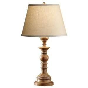   Table Lamp, 1 Light, 100 Total Watts, Aged Wood