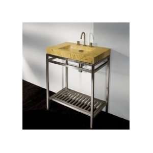  Lacava Free Standing Brushed Stainless Steel Console Stand 