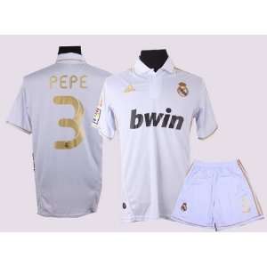  Real Madrid 2012 Pepe Home Jersey Shirt & Shorts Size M 