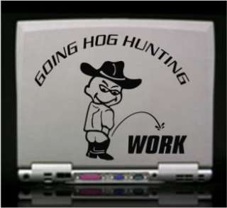 Going Hog Hunting Die Cut Vinyl Decal Sticker  