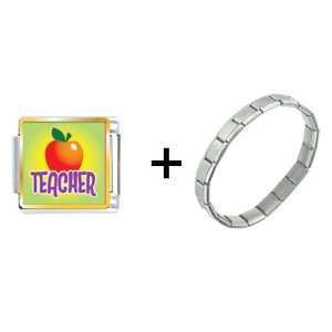 Teacher Apple Italian Charm
