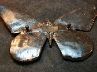   Belt Buckle HUGE Butterfly Rhinestones Retro 80s Glam Runway Boho HTF