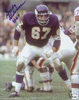 Vikings Grady Alderman 8x10 /COA  