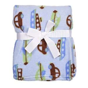   Cutie Pie Baby Blanket Going Places (Cars, Boats, Helicopters) Baby