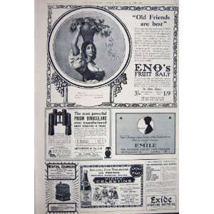  Advertisement 1922 EnoS Salt Vichy Water Binoculars
