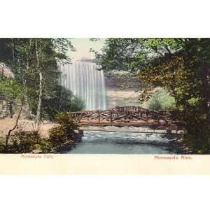  1900 Vintage Postcard Minnehaha Falls   Minneapolis 