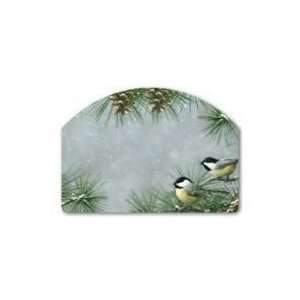  Mailwraps Snow Chickadees Magnetic Face