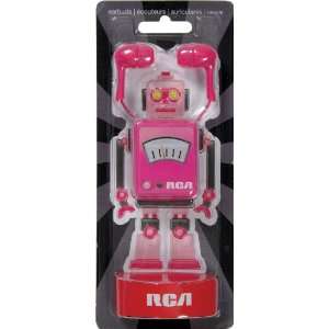  RCA HP58PK 10mm In Ear Robot Ear Buds (Pink) Electronics