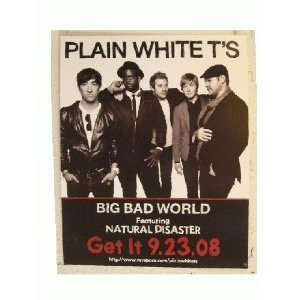  Plain White Tees Poster Big Bad World Ts The Ts 