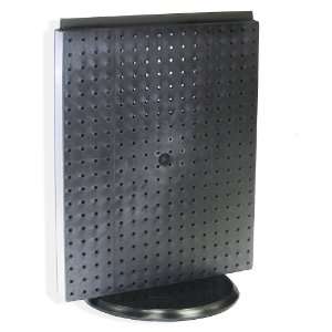    BLK Pegboard Counter Display, Black Solid Pegboard