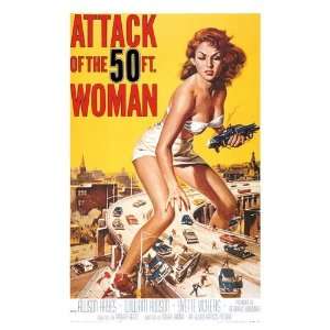  Attack of the 50 Foot Woman Movie Poster, 11 x 17 (1958 